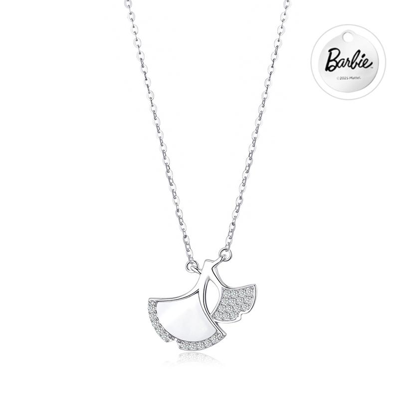 barbie Necklace Ginkgo Fairy Tale Niche Design High-end Sense Commuting Versatile Sansheng Youxing Lucky Smooth Romantic Elegant Atmosphere BBN716211