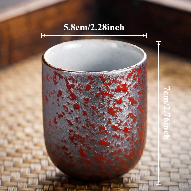 128ml New Handmade Rough Ceramic Tea Coffee Cup Japanese Vintage Style Mug for Kung Fu Tea/Sake & Daily Coffee Cup Ceramic Cup