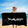A-Aphex Twin Microfiber Printed Beach Towel Mountain Climbing Yoga Beach Swimming Running Absorbent Soft Towel