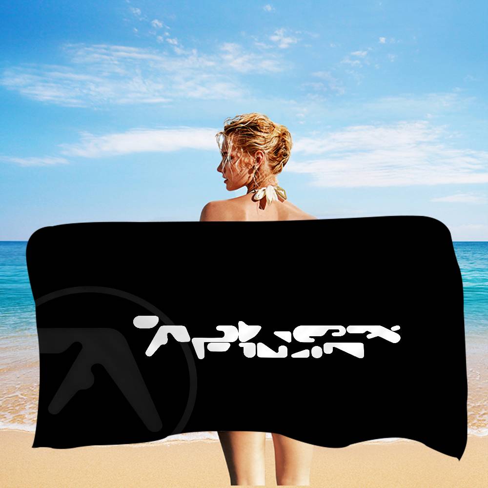 A-Aphex Twin Microfiber Printed Beach Towel Mountain Climbing Yoga Beach Swimming Running Absorbent Soft Towel