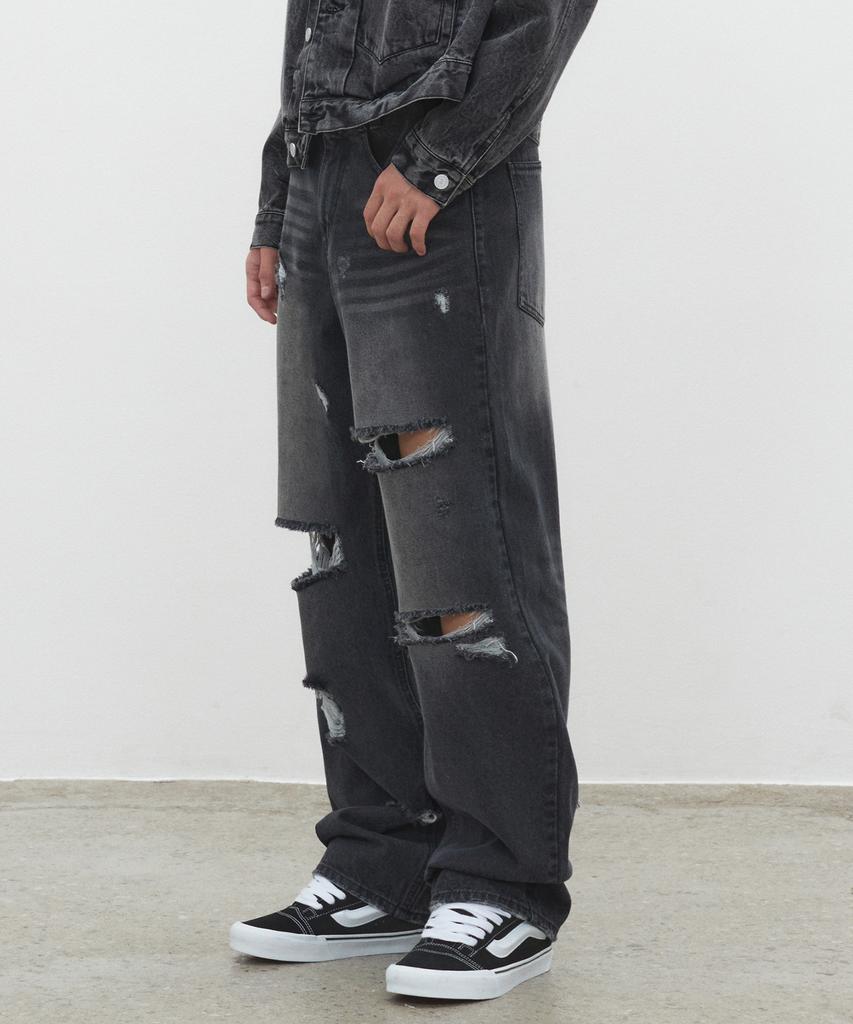 DECET Both Sides Destroy Jeans Dcpt037Blackb