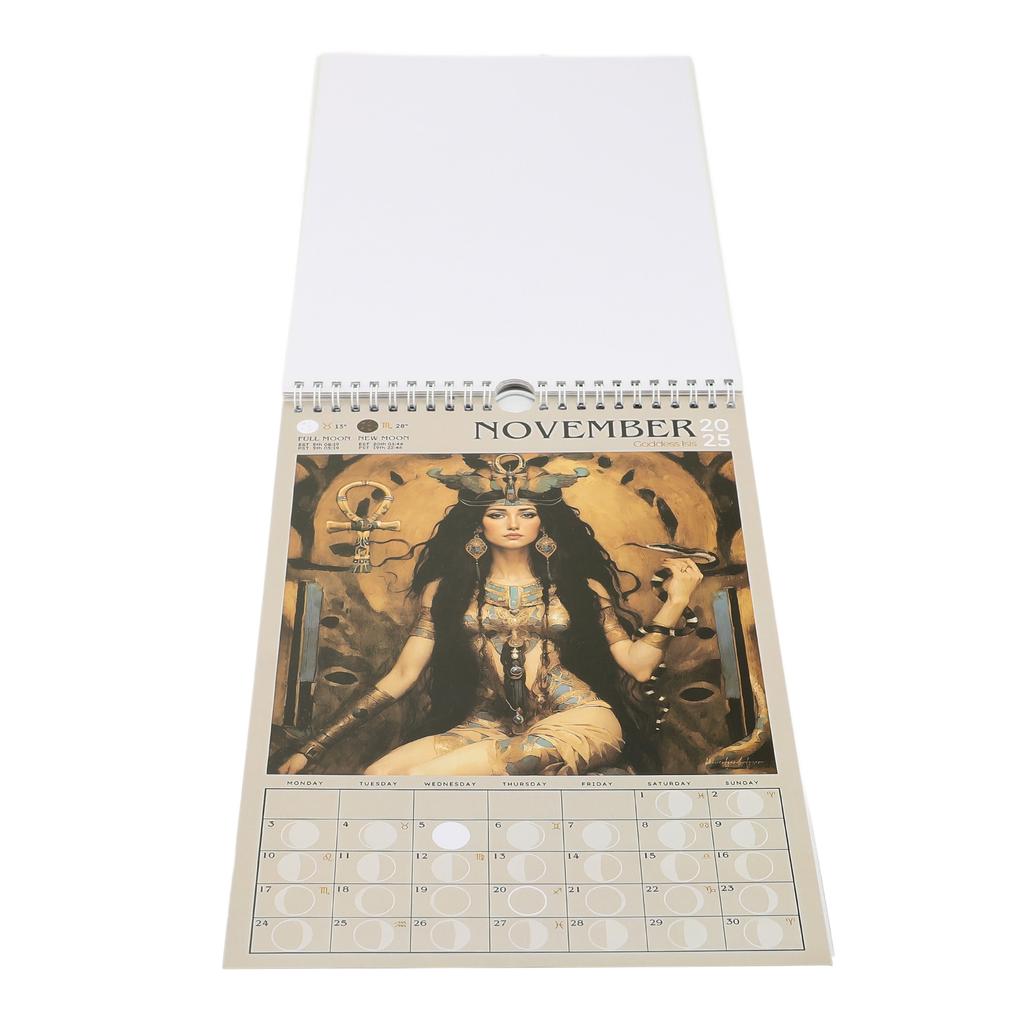 Kalendář Válečné Bohyně 2025 Plánovač Nástěnný Zábavný Závěsný Dárkový Gag Silný Papír pro Přátele