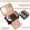 Removable Nail Polish Storage Bag Nail Kit Storage Carrying Case  Fits Nail Suppiles