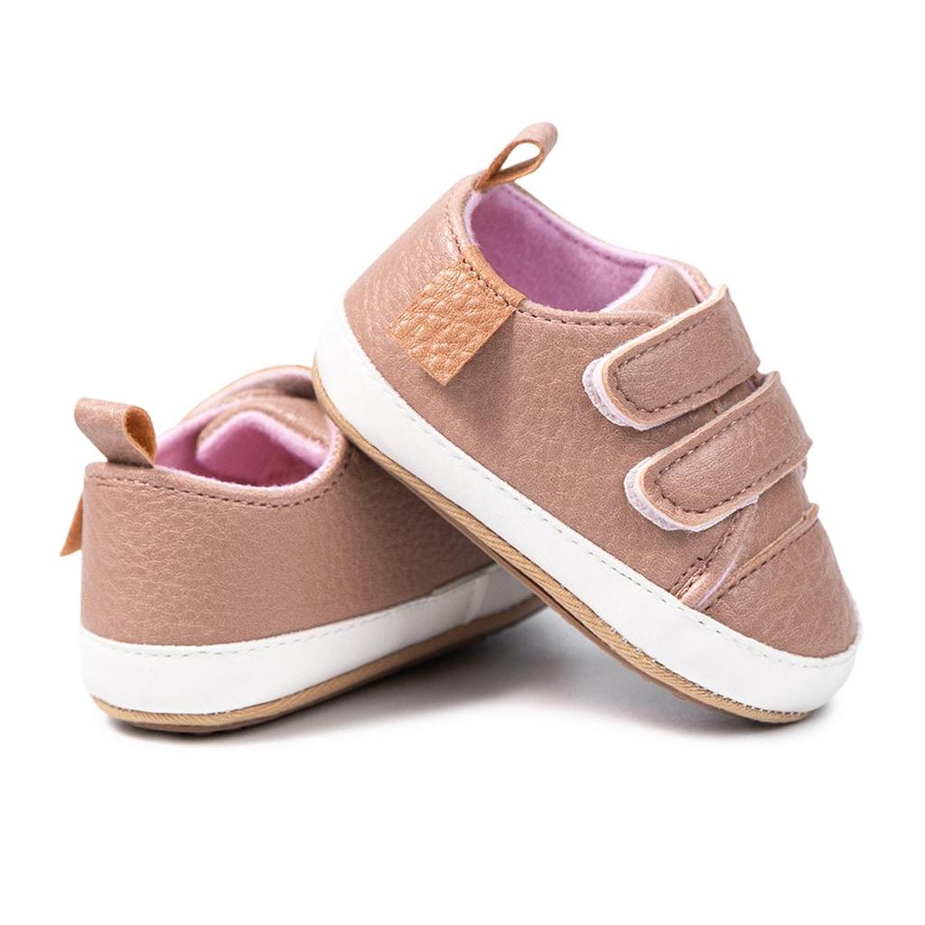 New Spring/Autumn Non-Slip Toddler Shoes, 0-1 Year, Rubber Sole, Double Velcro, PU Surface