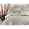 Parure de lit - 1 housse de couette 220x240 cm + 2 taies d'oreiller 60x60 cm - 80% coton, 20% polyester - Cappuccino