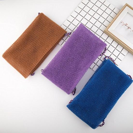 Exfoliating Washcloth Super Absorbent Extra-Long Quick-Dry Highly Elastic Reusable Remove Dead Skin Nylon Thickened Back Scrubber Exfoliating Towel