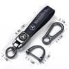GLC GLB 1Pcs Car Metal Key Chain Gift Leather Emblem Key Ring For Mercedes Benz AMG W203 W206 W220 W205 W211 W212 W201 W210 W10