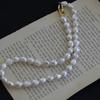 High Quality Trendy Big Baroque Natural Freshwater Pearl 14K Gold Filled Female Chain Necklace  Women Christmas Gifts