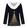 Langarmshirts für Damen, süße Oberteile, Weihnachtsdrucke, T-Shirts, Blusen, lässig, Übergröße, Basic-Oberteile, Pullover