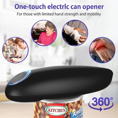 Ouvre-boîte électrique, Ouvre-boîte automatique à une touche, Ouvre-boîte manuel et Gadget de cuisine à bord lisse Ouvre-boîtes