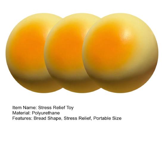 1/2/3Pcs Simulation Butter Bread Squeeze Slow Rising Stress Toy Soft Relief Bread Sensory Toy Decompression Realistic