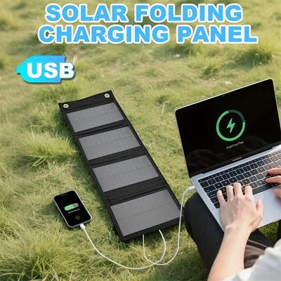 20W Foldable Solar Panel,Charger with USB Port Portable Solar-Powered Charger for Home Camping, Outdoor Travel Phones, Laptops