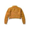 Timberland ® X Humberto Leon Future73 Collaboration Comfortable Warm Fitted Stand Collar Knitted Sweatshirt Women Sweatshirt Wheat A5PH2-P47