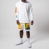 Men's Converse X Rokit Crossover Back Large Printing Logo Hooded Long Sleeves White 10020773-A01