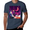 Moonday Night 80s Retro Aesthetic Vaporwave Tshirt Work Wear Simple Tee Shirt