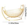 Hammock Shaped Fruit Vegetable Basket Iron Wire Display Tray Hollow Kitchen Accessories  Snack