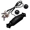Pre-wired 4 string Single Coil Soundhole Pickup Harness with Volume &Tone Pots for Electric Guitar