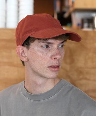 Chaebteo Casual Canvas Ball Cap-Brick