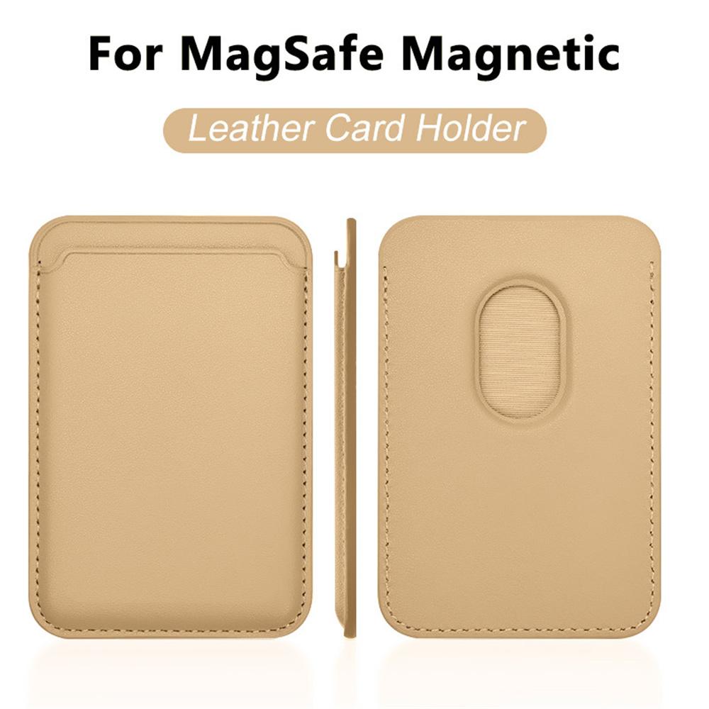Universelle Kartenhalter-Tasche Für Alle Smartphones Für Magsafe Kabelloses Laden Magnetisches Telefon Leder-Geldbörse Kartenclip Zubehör