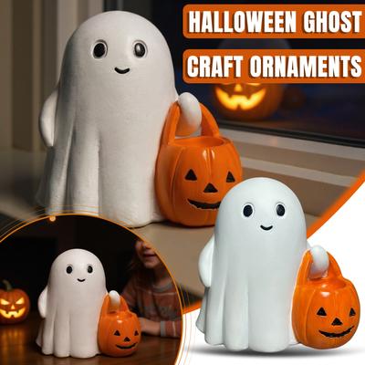 Halloween Kürbis Kleine Ornamente Heimdekoration Niedliche Desktop Harz Handarbeiten