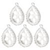 5 Pcs Alloy Pendant Base Jewelry Making Pendant Bezel Resin Molds Pendant Tray for DIY
