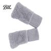 Solid Color Casual Winter Mittens 1 Pair Fingerless Gloves, Warm Half Finger Mittens, Thermal Protection Gloves for Soft Fuzzy Fleece Driving Writing