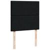 Box Spring Bed with Mattress Black 100x200 cm Fabric