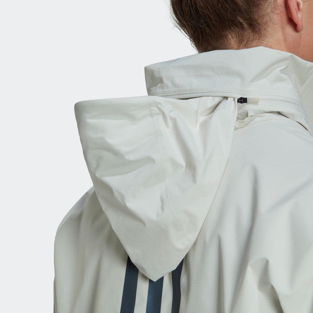 Adidas Myshelter Solid Logo Print Zip-Up Stand Collar Long Sleeve Jacket Unisex Jacket Aluminum HC6269