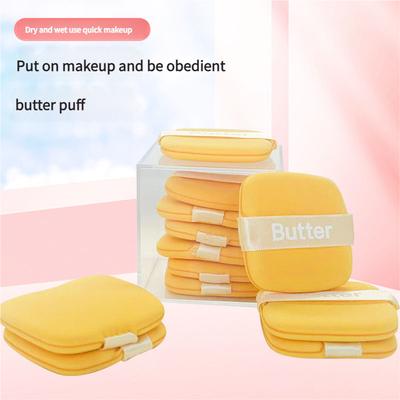 Butter Cookie Makeup Sponge Puff Ultra Soft Non-Absorbent Hygienic Blending Sponge for Liquid Powder Foundation Dry Wet Application Beauty Blender