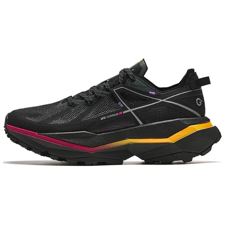 

new Anta Anta Champion All Weather Series Cushioned Slip Resistant Low Top Outdoor Shoes Women s Black Yellow 37.5