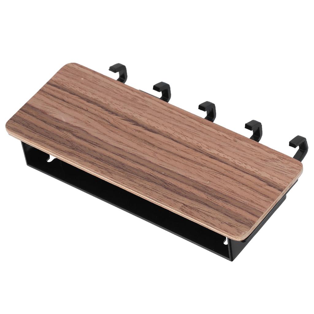 Wall Mounted Key Holder Bamboo Modern Anti Slip Key Hanger for Home Office Living Room
