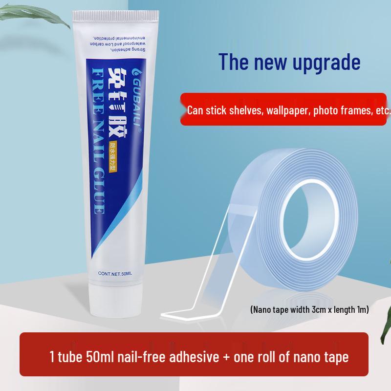Multi-Function Adhesive Glue: Nail-Free, Strong, Ideal for Bathroom Tiles, Mirrors, and Glass.