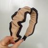 Retro Franse Stijl Brede Geplooide Hoofdband voor Gezicht Wassen en Uitgaan, Geschikt voor Dames Haaraccessoires en Dagelijks Veelzijdig Gebruik