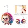Cute Colorful Hedgehog/Parrot Acrylic Earrings for Women Chic Personality Earrings Cool Earrings Animal Earrings Charming Evergrande Earring