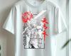 2026final Fantasy Vii Single Sided TShirt Cloud Strife Buster Sword Red Wolf Logo Game Print Oversized Cotton Tee For Game Fans