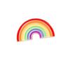 Rainbow Brooch: Cute Japanese Cartoon Girl & Cloud Lightning Backpack Pin
