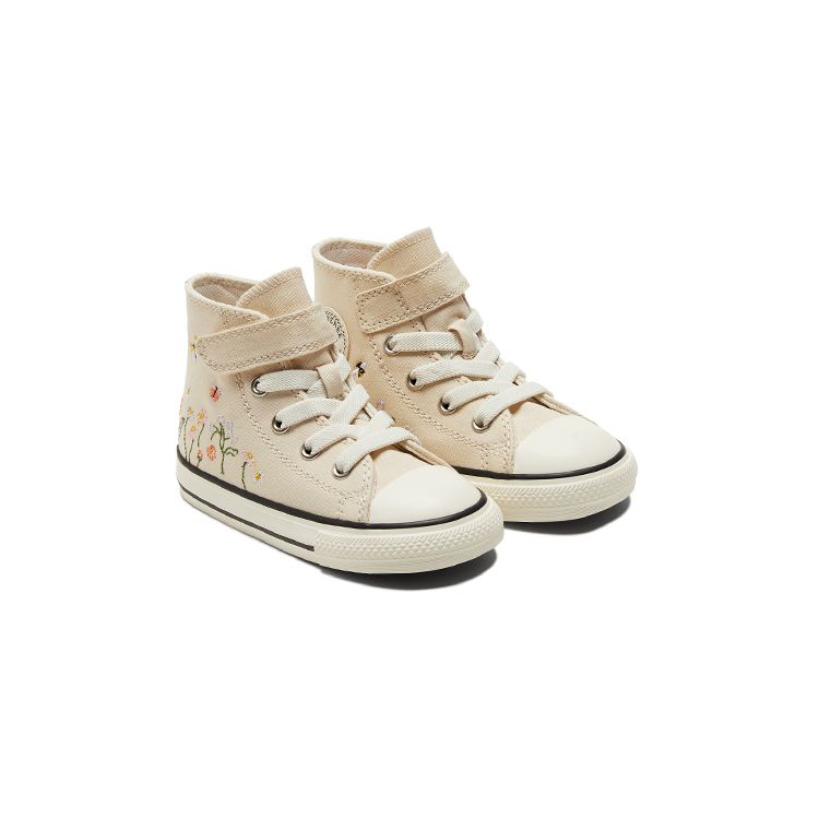 Converse Chuck Taylor All Star Easy-On High TD с вышитым цветочным принтом - детские — фото 3