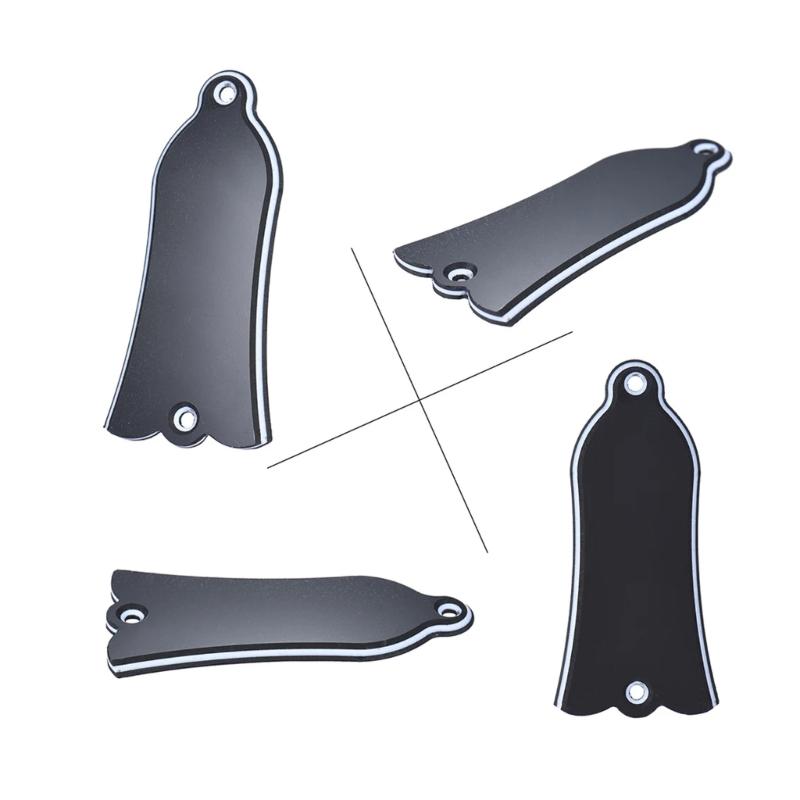 Plastic Bell Shape Trusses Rod Cover Plate 2 Holes Electric Guitar Trusses Rod Cover Guitar Part Easy To Installation