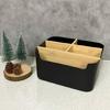 Space Saving Wood Pen Holder Storage Case Remote Storage Holder