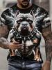 2026 New Men's 3D Dragon Print T-shirt Casual Short-sleeved Pullover Polyester Round-neck Summer Outdoor Clothing Adult Size