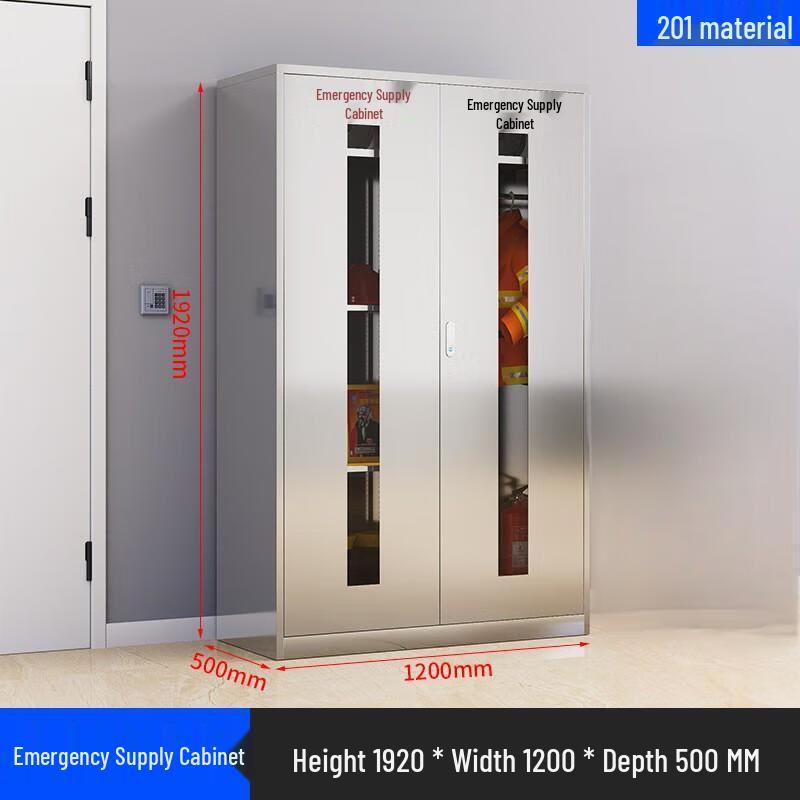 Lieve Stainless Steel Emergency Equipment Storage Cabinet