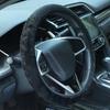 Universal-Plüsch-Auto-Lenkradbezug, Schutzbezug, dekorative warme Bezüge, einziehbares Auto-Innenzubehör