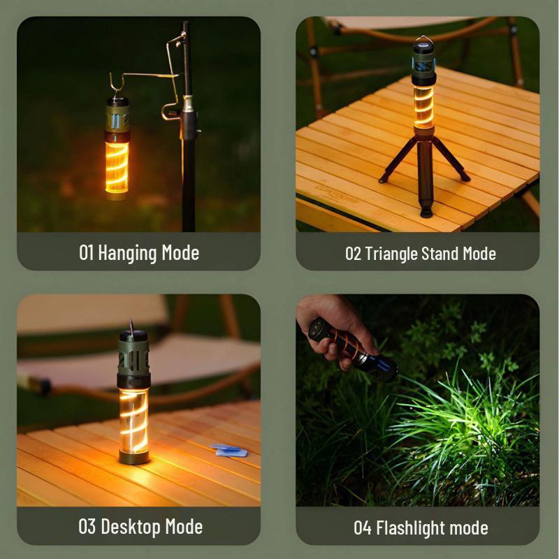 Portable Outdoor Camping Light with Tripod, Flashlight, Mosquito Repellent, and Tent Atmosphere Lighting