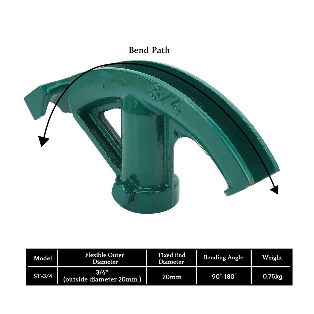 Pipe Bender, 3/4 Inch Portable Hand Tube Bending Tool for Hydroelectric Power Installation Projects