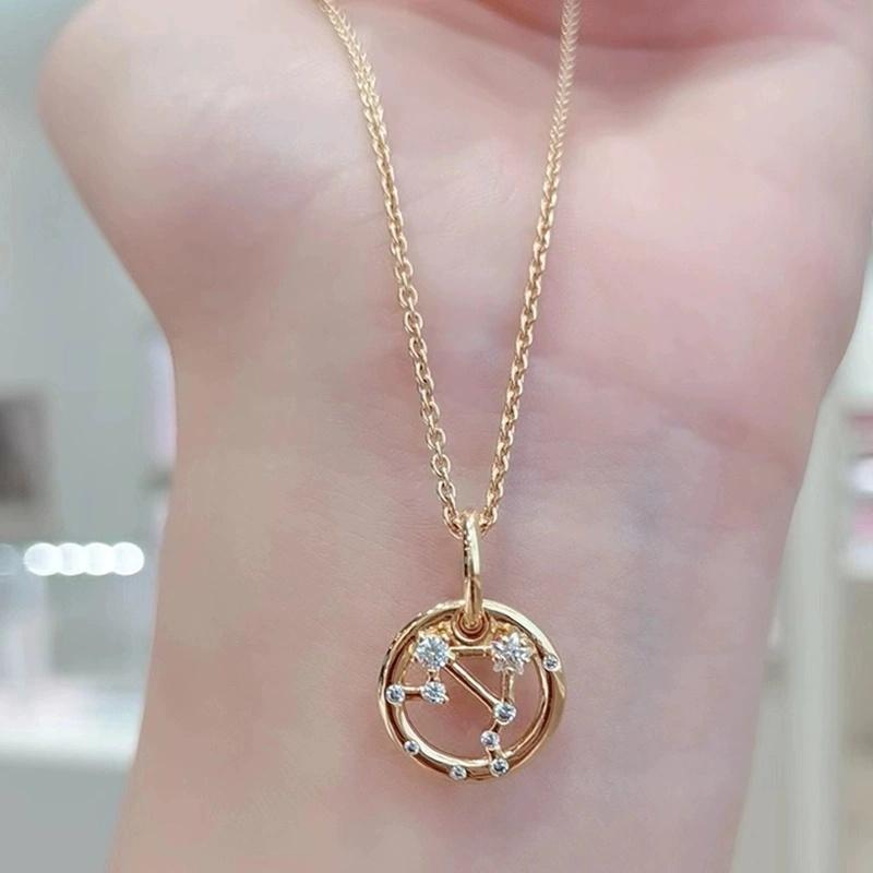 Twelve Constellation Pendants Fits Genuine European Copper JewelryandDiy Crafting Special Beautiful Bracelets Jewellery Gifts