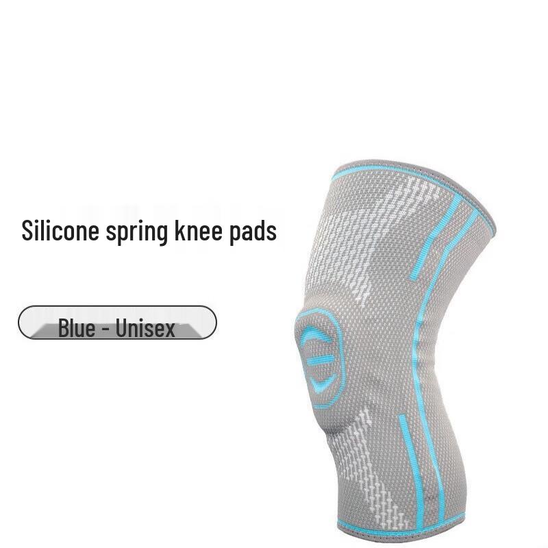Breathable Knitted Sports Knee Brace with Spring Support