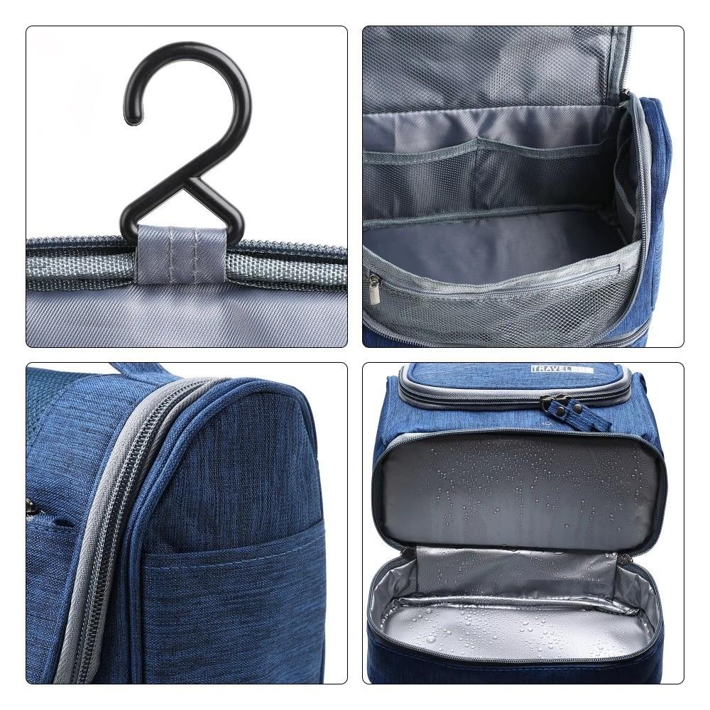 Multifunctional Hanging Makeup Bag Oxford Cloth Toiletry Bag Fashion Cosmetic Organizer  Business