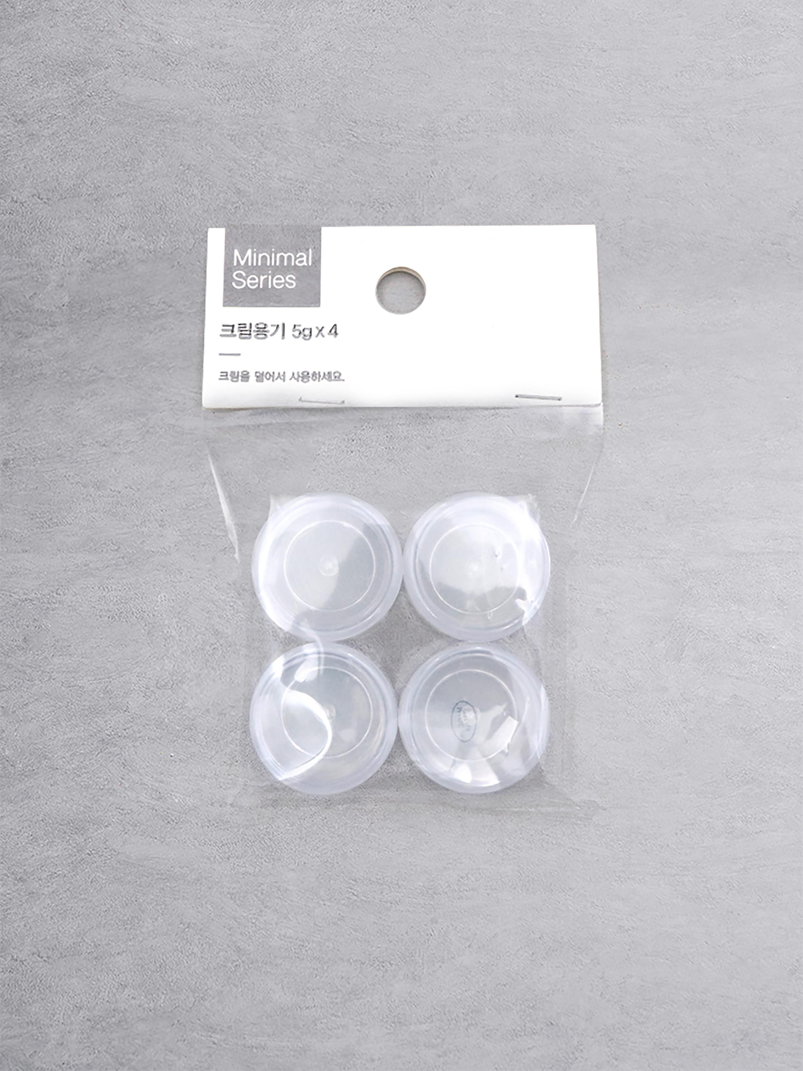 

Simple Cream Case 5g (4-Pack) Travel Containers 1ea