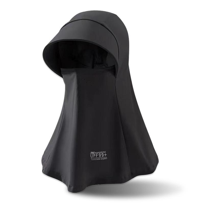 Full Face Sun Hat Women'S Summer Visor Anti-Uv Outdoor Cycling Fishing Long Neck Mask Breathable Suncreen Cap
