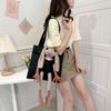 Doll Canvas Shoulder Bag Cute Cartoon Long Ear Rabbit Canvas Bag Large Capacity Canvas Bag Women's Bag Armpit Bag